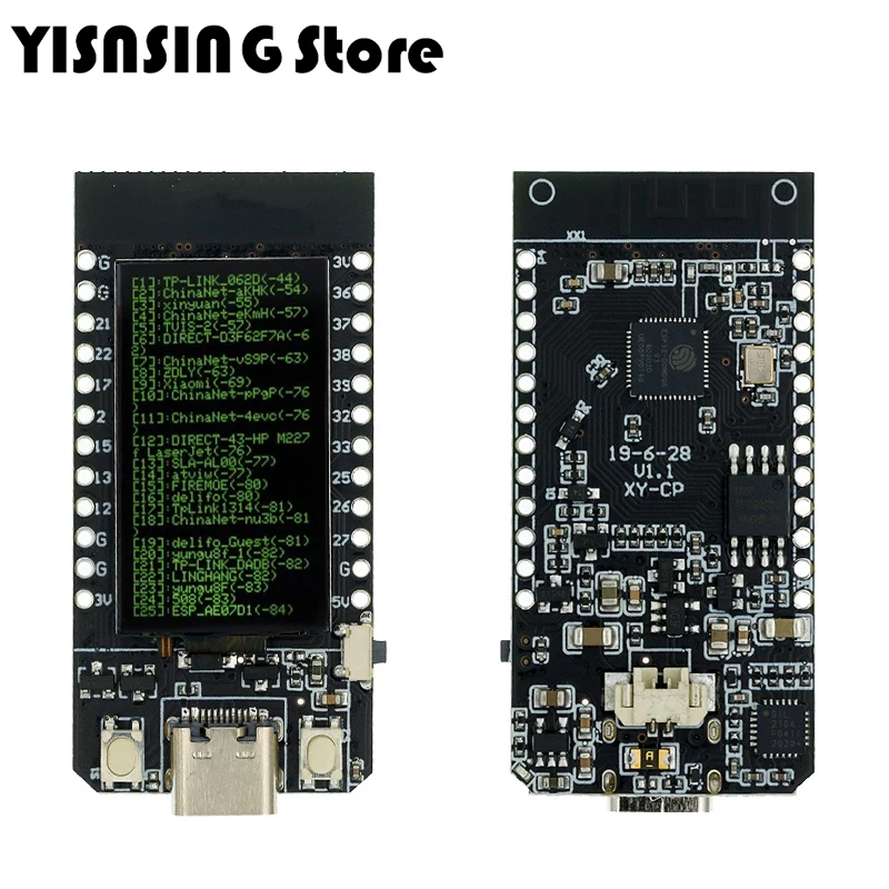 T-Display ESP32 WiFi And Bluetooth-Compatible Module Development Board 1.14 Inch LCD Control Board for Arduino