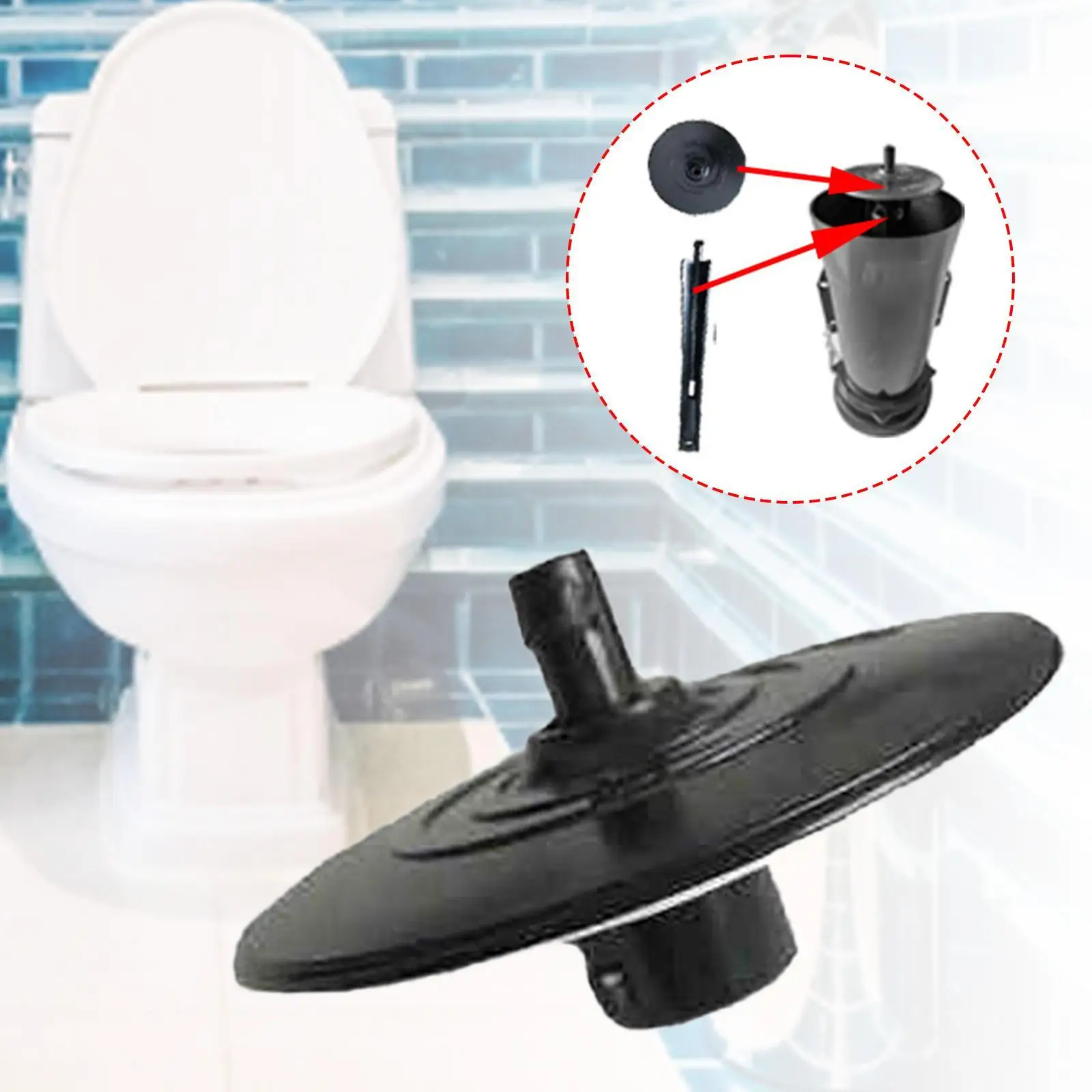 

5.8cm Toilet Flush Valve Link Cap Float Rod Lid Fits 3972, Lightweight