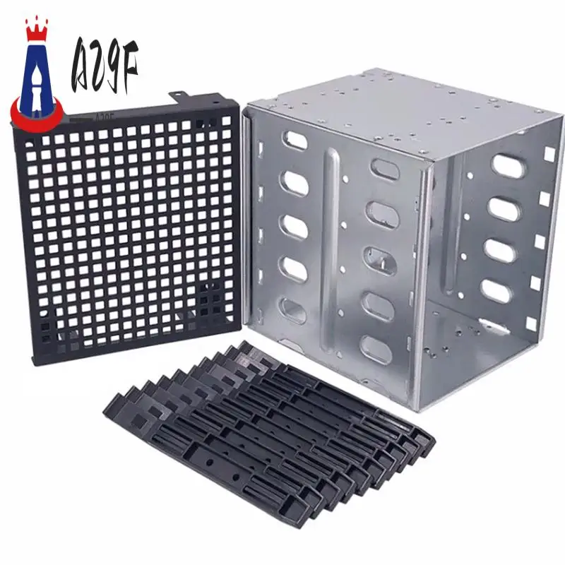 

A29F-5.25 Inch To 5 X 3.5 Inch SATA HDD Cage Rack Hard Drive Disk Enclosure Harddrive Disk Tray Caddy Adapter