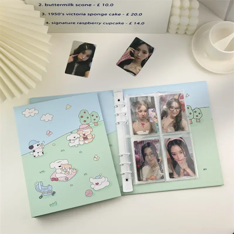 IFFVGX Kawaii Rabbit A5 Kpop Binder Photocards Holder Idol Photo Album Photocard Collect Book Korean Student School Stationery