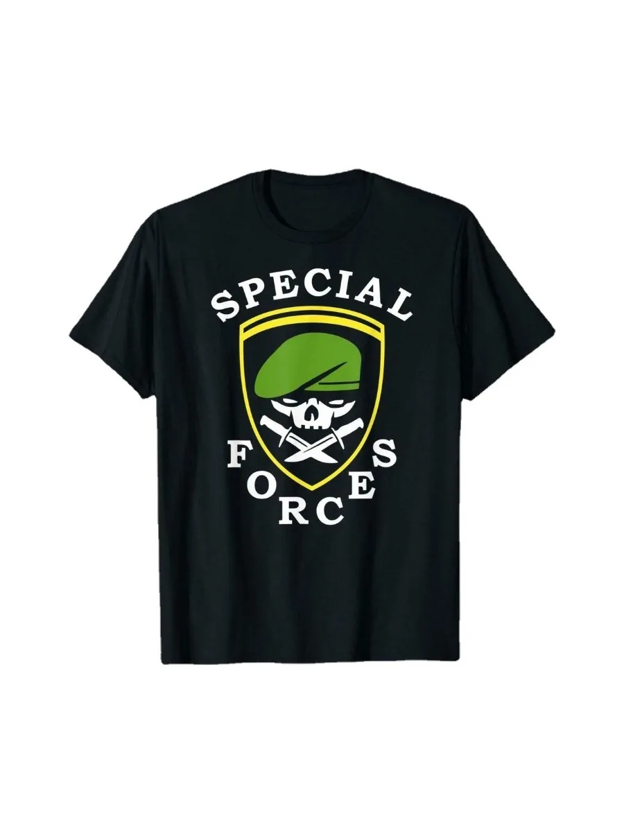 Special Forces Army Ranger Military Operations Green Beret Men T-Shirt Short Casual 100% Cotton Shirts
