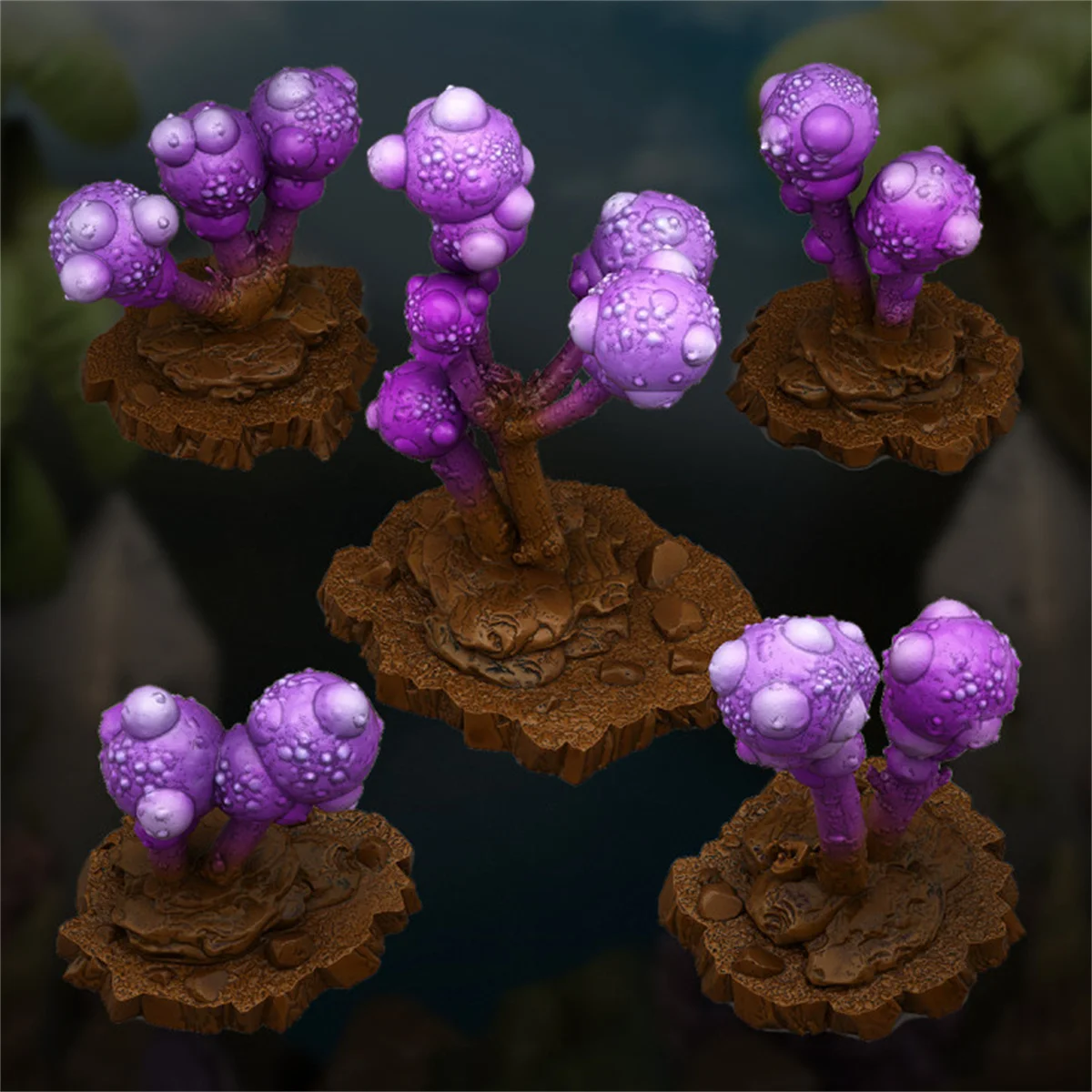 Miniature Landform Plant Rocks Alien Flowers Swamp Moss Reef Coral Scene Accessories DND Chess Pieces