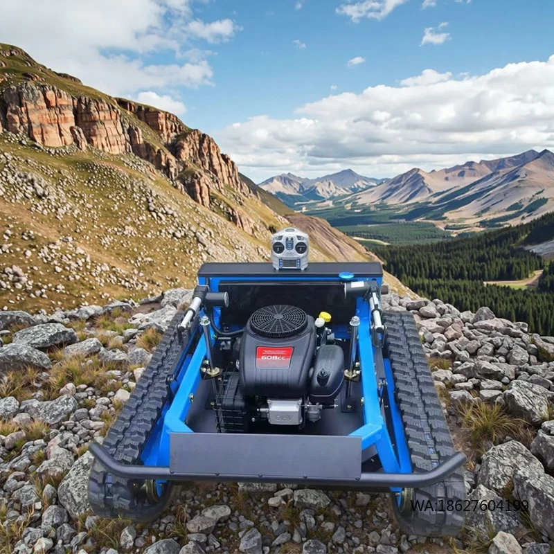 

Газонокосилка-робот для склонов, садовая косилка для травы, дистанционно управляемая газонокосилка с шириной скашивания 900 мм, радиоуправляемая газонокосилка для подъема по склонам