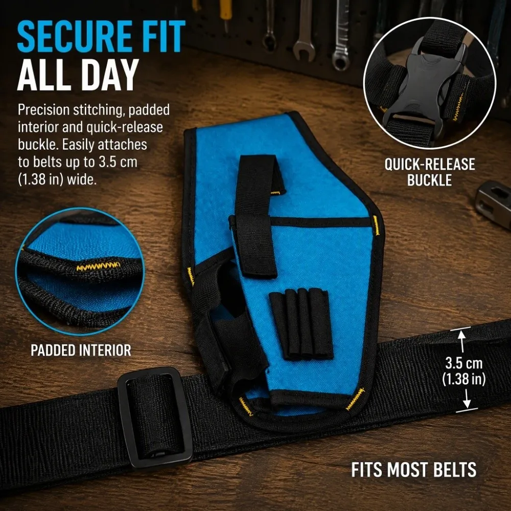 Oxford Fabric Drill Waist Adjustable Waist Belt Quick-Release Buckle Waist Tool Storage Bag With Belt Heavy Duty Driver Tool Bag