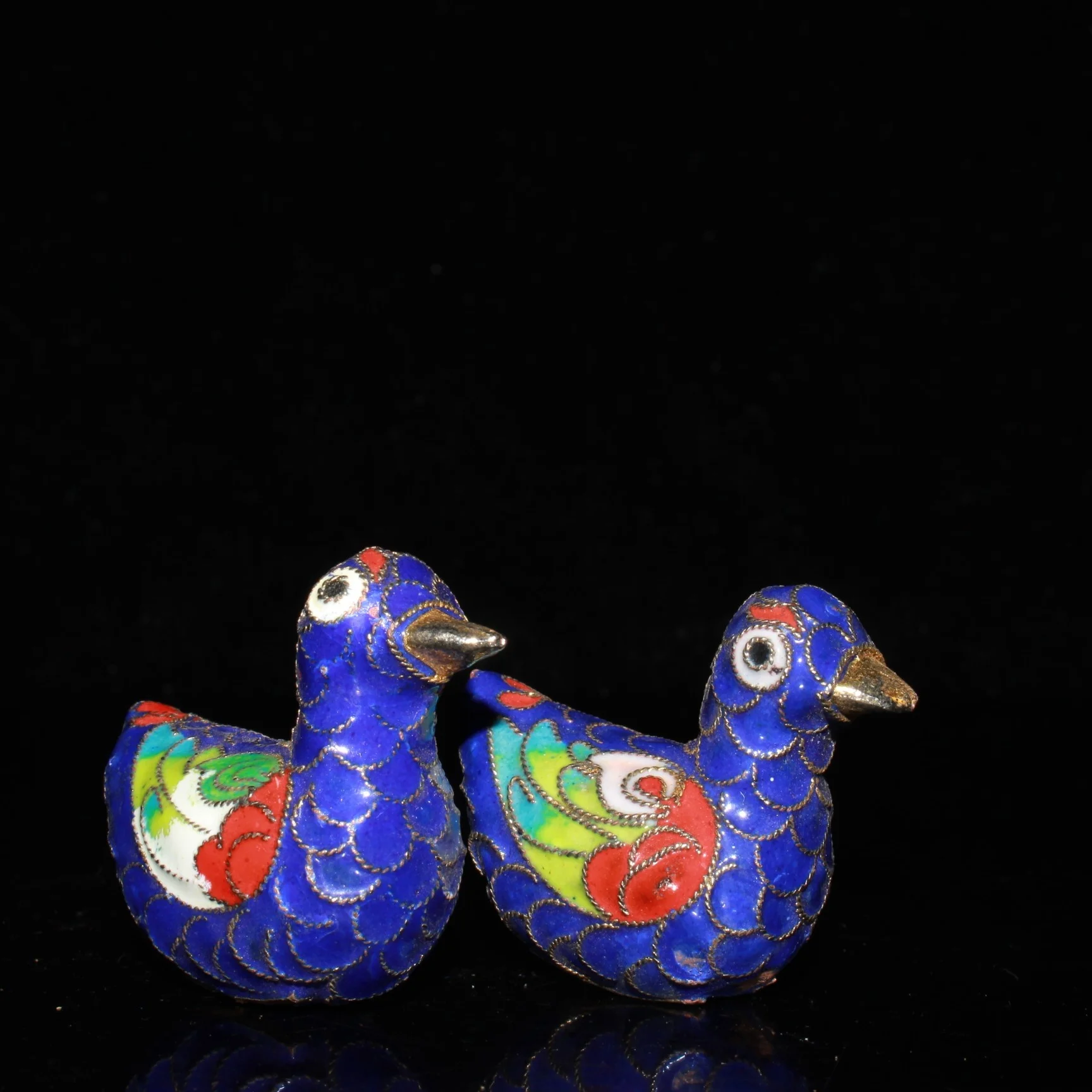 Chinese fine copper tyre cloisonne wire duckling desk decoration home decoration gift