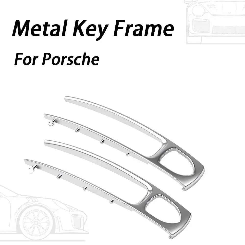 

Metal Smart Remote Key Center Middle Trim Cover Replace for Porsche Cayenne Panamera Cayman Macan Boxster Taycan 971 9YA 718 911