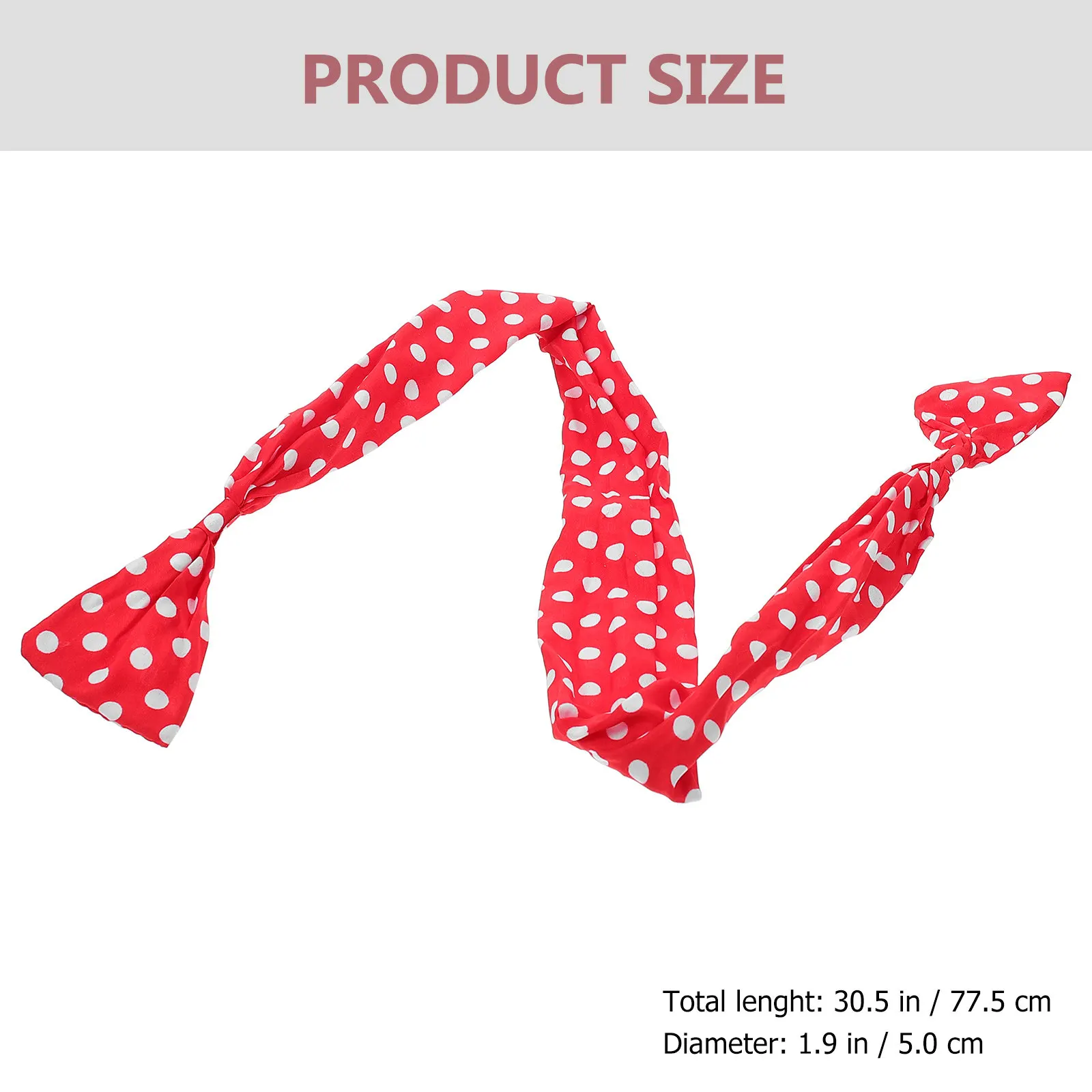 4pcs Bowknot Hairbands with Dots Pattern – Wire Headbands for Women, Cosplay, Party & Stage Performance