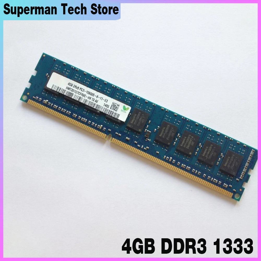 

1Pcs For HP Z400 Z420 Z600 Z800 4G 2Rx8 UDIMM ECC Server Memory 4GB DDR3 1333