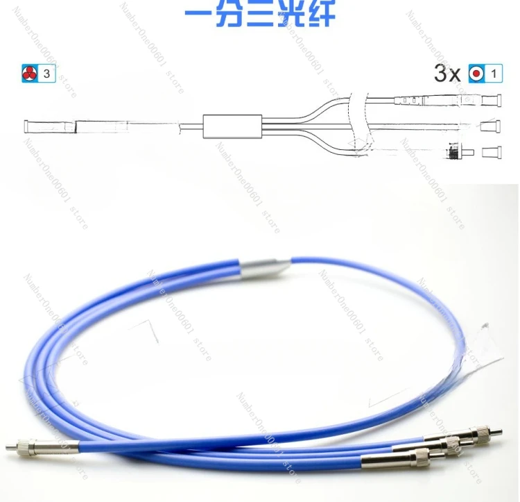 

Y-образное 1 в 3 волокно SMA905 SMA905 многожильное 400um кварцевое волокно