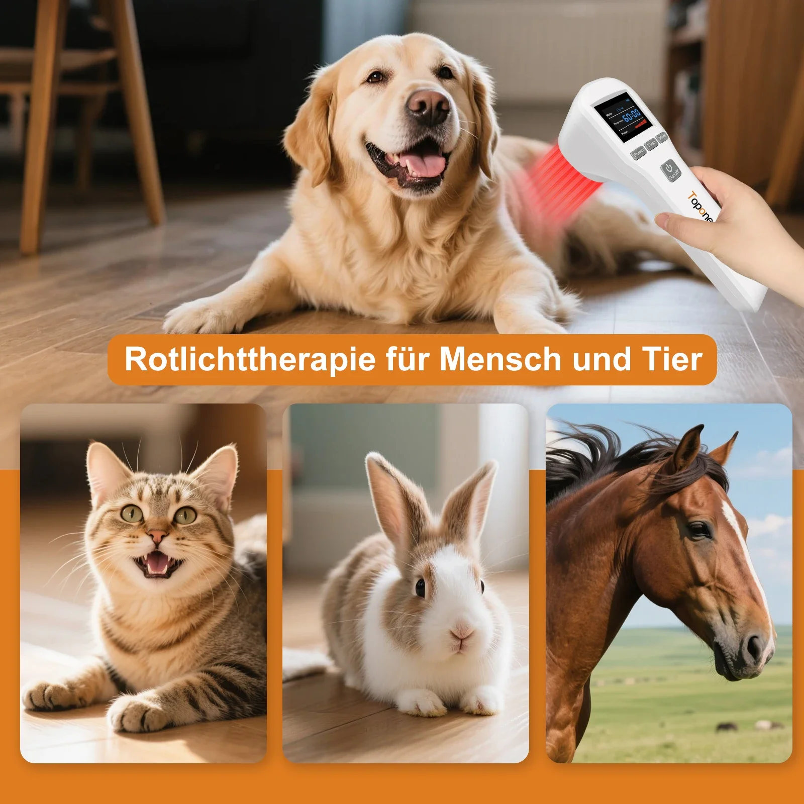Toponechoice 880mW LLLT Low Level Cold Laser Therapy Device 650nm 808nm Arthritis Tendonitis Swelling Pain Relief Wound Healing