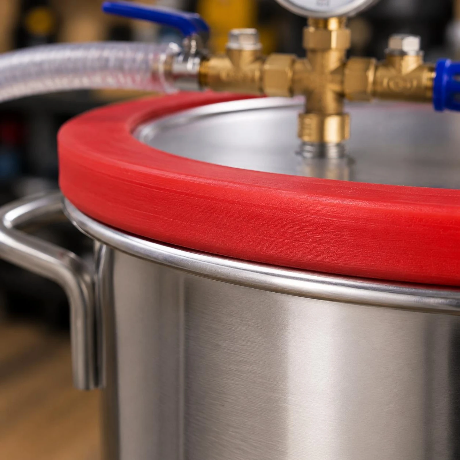 

Vacuum Chamber Airtight Seal Vacuum Degassing Container Resin Degassing Chamber Easy to Clean Workshop Equipment