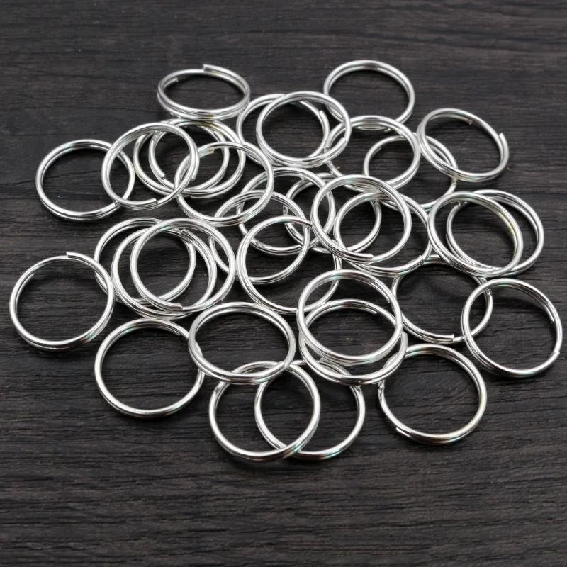 50-200pcs 5 6 8 10 12 mm Open Jump Rings Double Loops Gold Silver Color Split Rings Connectors For Jewelry Making Supplies DIY