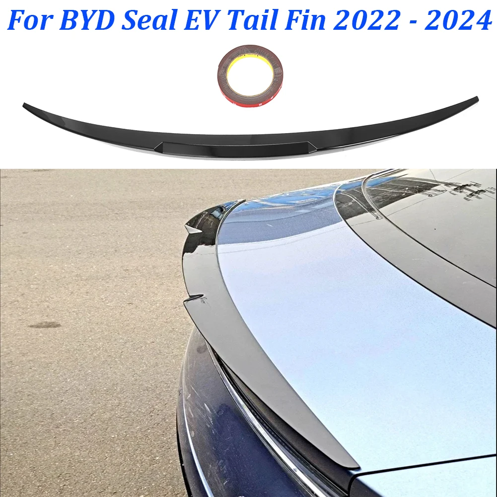 

Автомобильные аксессуары ABS для BYD Seal EV Tail Fin 2022 2023 2024 Tailgate Splitter, багажник, спойлер, крылья, губа