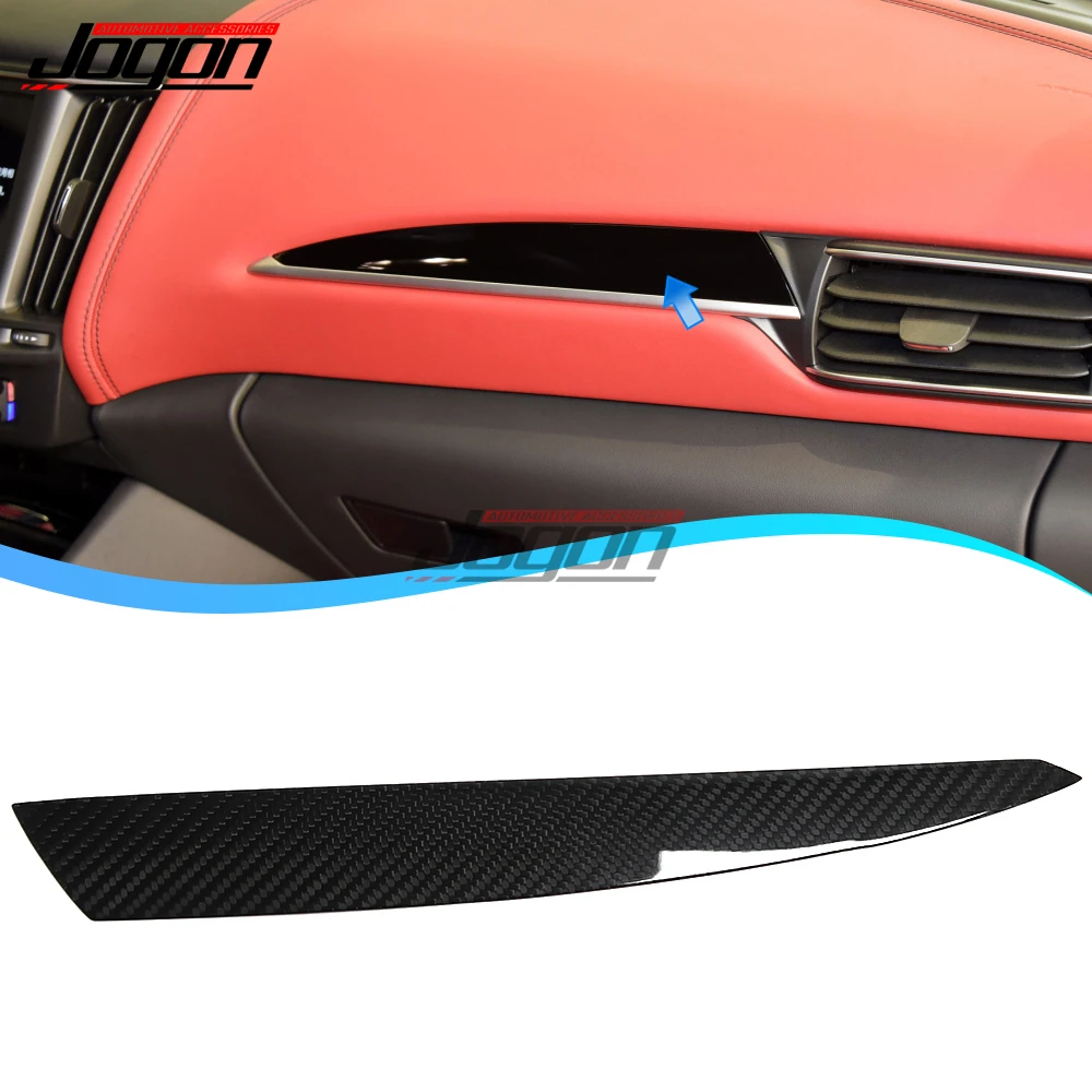 

LHD Carbon Fiber Car Interior Central Control Co-Pilot Dashboard Cover Trim Sticker For Maserati Levante 2017-2021 Accessories