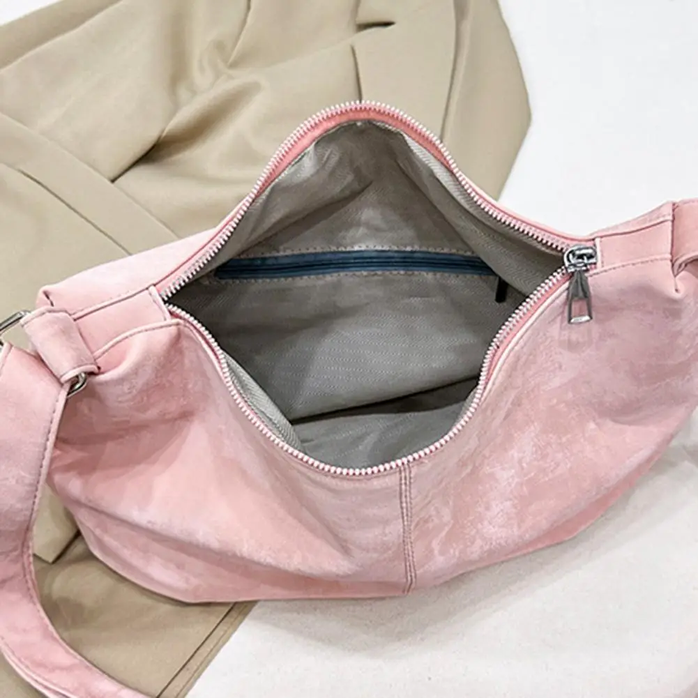 

Adjustable Shoulder Strap Crossbody Bag Crossbody Bag with Zipper Closure Stylish Women's Crescent for Daily for Shopping