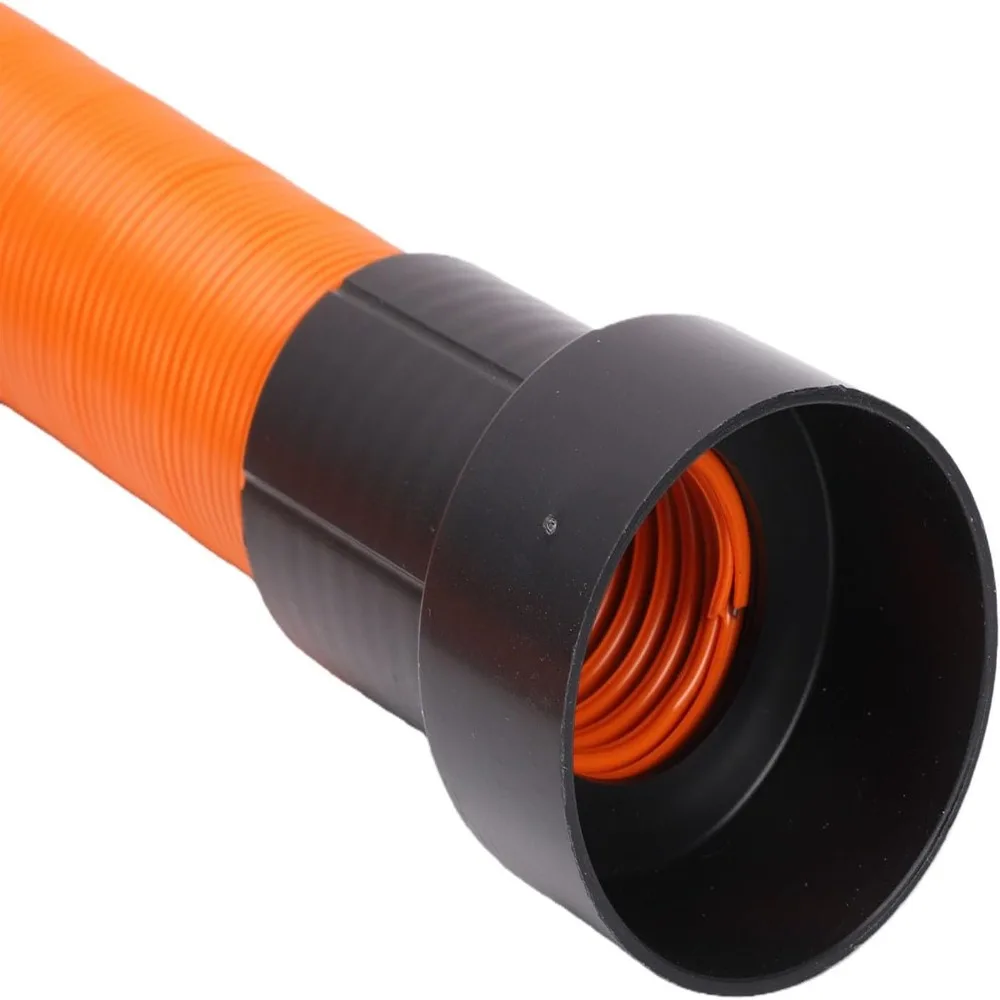 1 set 1-1/4 Inch Diameter Stretchable Vacuum Hose Snap Lock Adapters Rotating Anti-Kink Design Dust Collection Hose