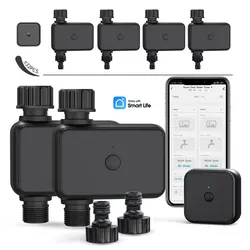 WiFi Bluetooth-Compatible Automatic Garden Water Timer Tuya Smart Gateway Irrigation Controller Intelligent Wateing System Valve