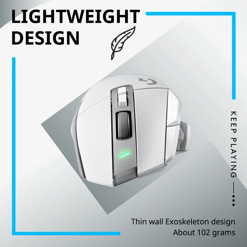 Logitech G502 X LIGHTSPEED Wireless Gaming Mouse, HERO 25K, 25600 DPI, 13 Programmable Buttons, Esports Version view 2