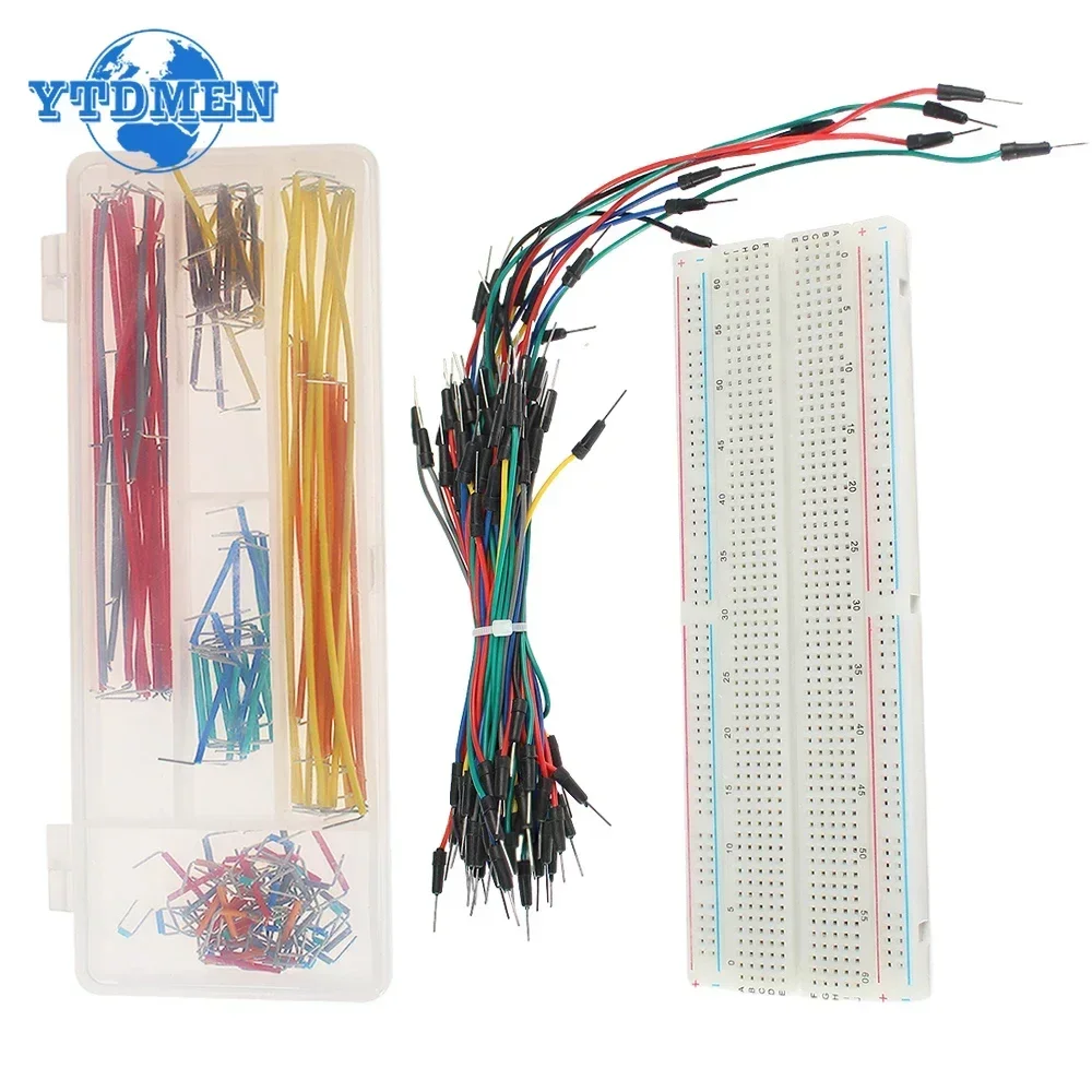 Breadboard Jumper Wire Kit MB102 Breadboard 830 Point Solderless Pcb Test Develop Bread Board Jumper Cable Electronics Diy Kits