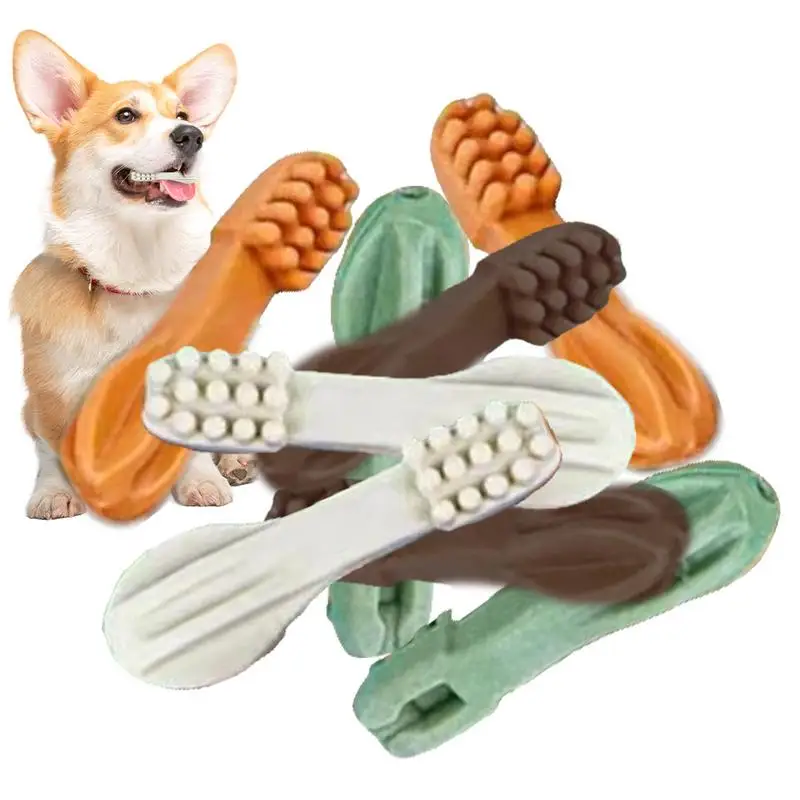 8pcs Durable Dog Chew Toys Dental Sticks Puppy Supplies plant powder material Cleaning Teeth Healthy for Small Medium Large Dog