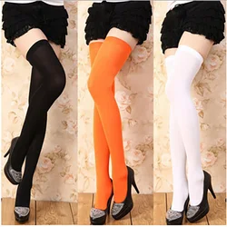 Women sexy long socks lace over knee thigh velvet stocking transparent pantyhose tight silk college style PR215