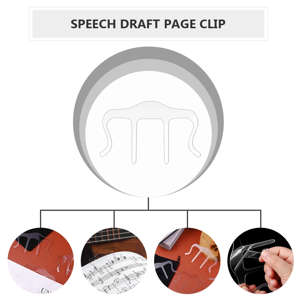 

Page Folder Recipe Clip Book Holder Speech Draft Clips Small Paper Bookmark Binder