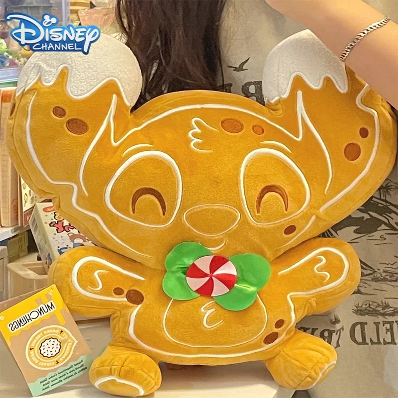 Disney świąteczny ścieg piernikowy pluszowa zabawka Cartoon Stitch wypchane zwierzę Sofa samochodowa poduszka domowa poduszka dekoracja pokoju prezent