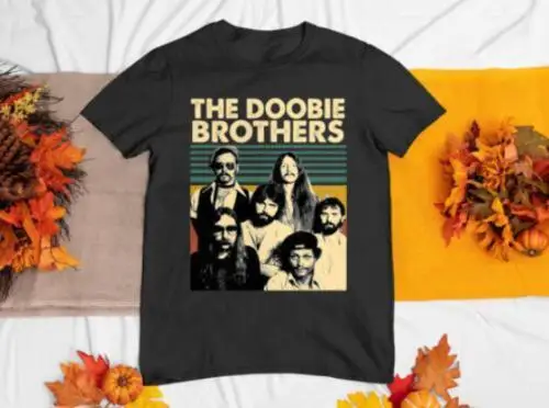 

Retro The Doobie Brothers Shirt Classic Black Unisex