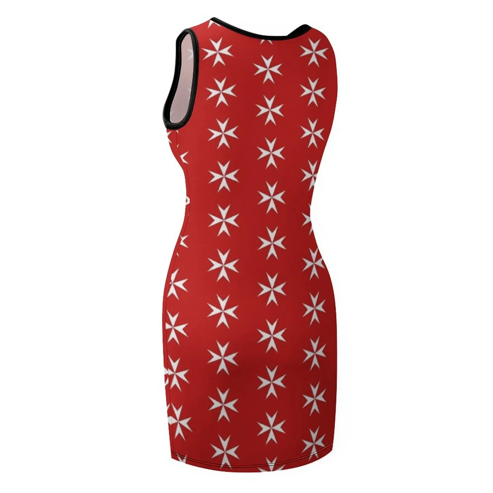 เสื้อยืดลายธงมอลตา เดรสแขนกุด เดรสลำลอง เดรสฤดูร้อน เดรสออกงานกลางคืน เดรสผู้หญิง ฤดูร้อน 2025 สำหรับผู้หญิง