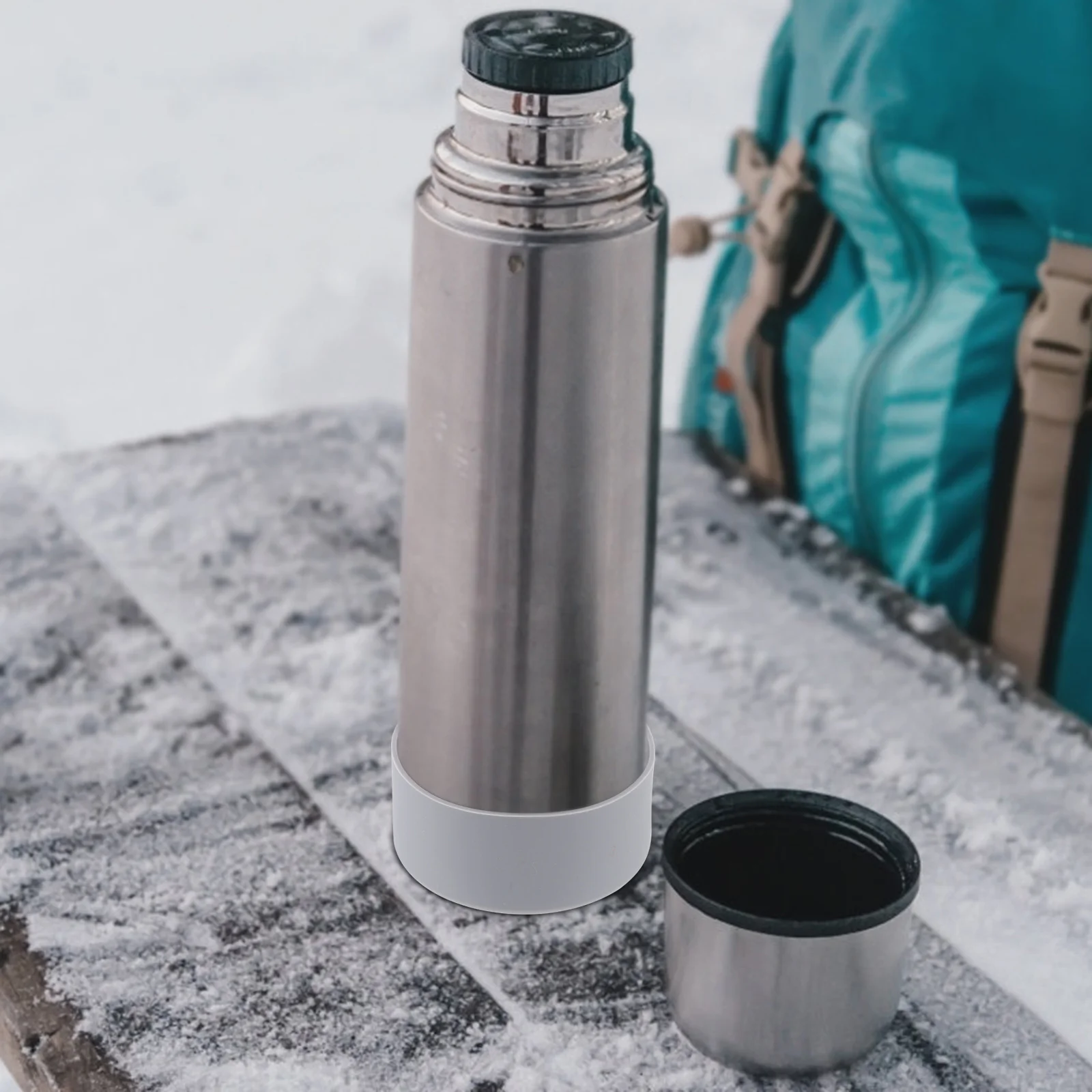 

2pcs Silicone Boot For Water Bottle Flexible Non-Skid Bottom Sleeve Heat-Insulated Bottle Protector Lightweight Cup Sleeve For