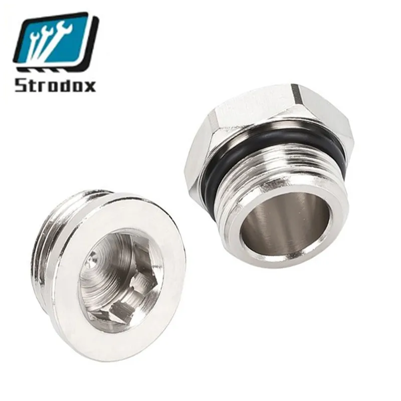 100 Pieces G Threaded Hexagonal Socket Plugs 1/ 2/ 3/ 4 Points High Strength Material Nickel Plated Brass Strong Sealing