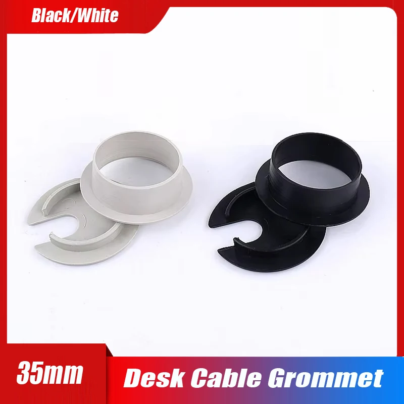 

35mm Desk Cable Grommet/Organizer Hole Cover, Embedded Wire Grommet for Computer Tables/Office Furniture, Dust-Proof & Scratch