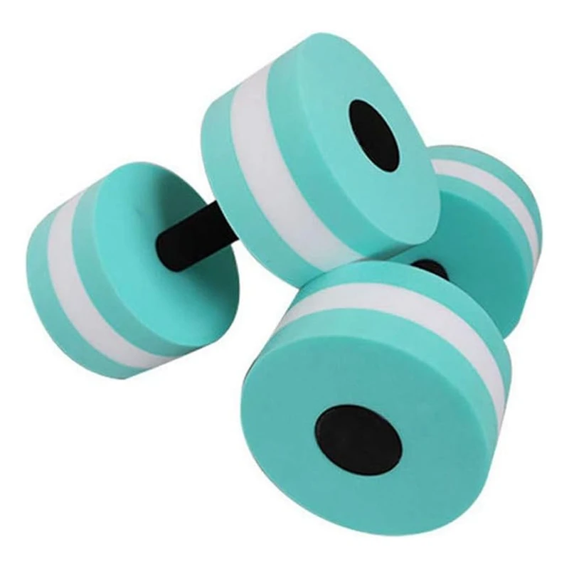 2 Pack Aerobics Foam Dumbbells Swimming Resistance Water Barbell Swimming Exercise Barbell