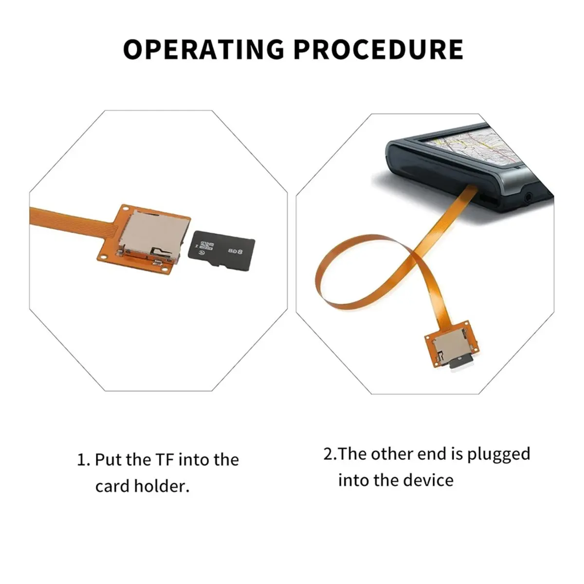 For Micro-SD Card Extension Cable Adapter 9.8 Inch for , GPS, 3D Printers External Card Holder