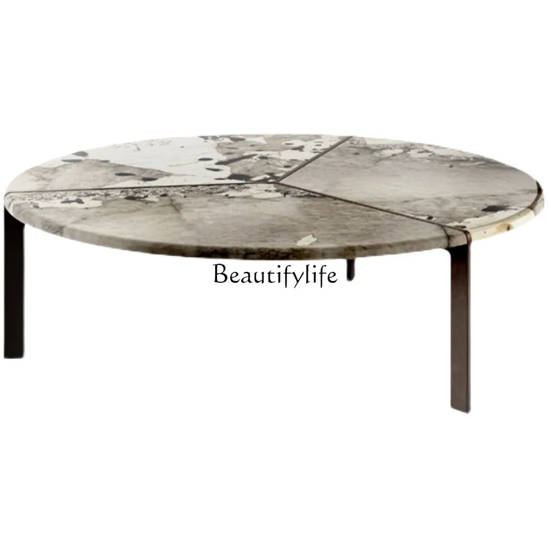 

Italian Minimalist Pandora Mild Luxury Marble Size Combined Tea Table Living Room Small Apartment Modern Side Table