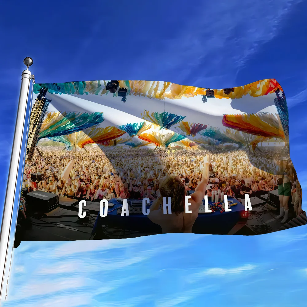 2026 C-Coachella Music Festival L-LLC  flag For Bedroom Living Bar Garden Outdoor Active  Decoration Background And Concert