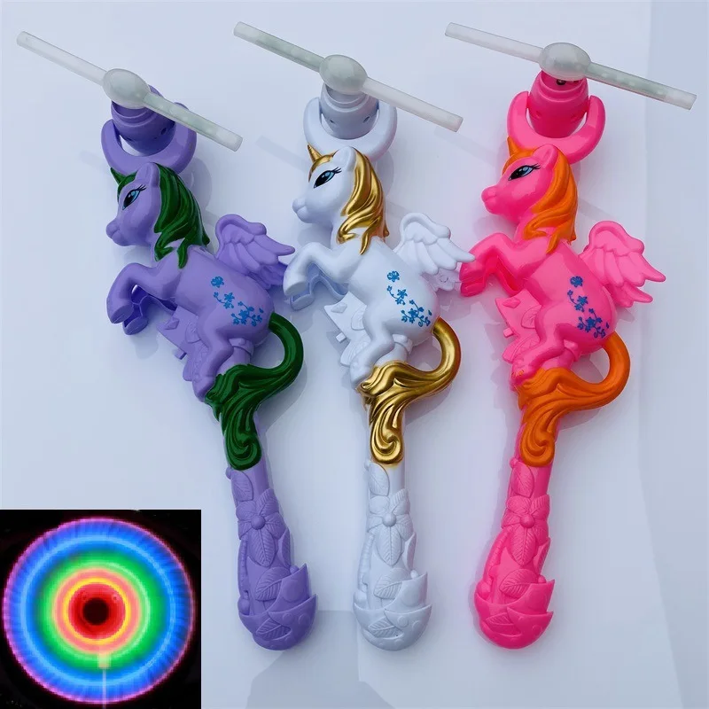 Children's Light-emitting Toys Creative Colorful Flashing Spinning Windmill Toys With Music Lights Magic Wands Children's Gifts