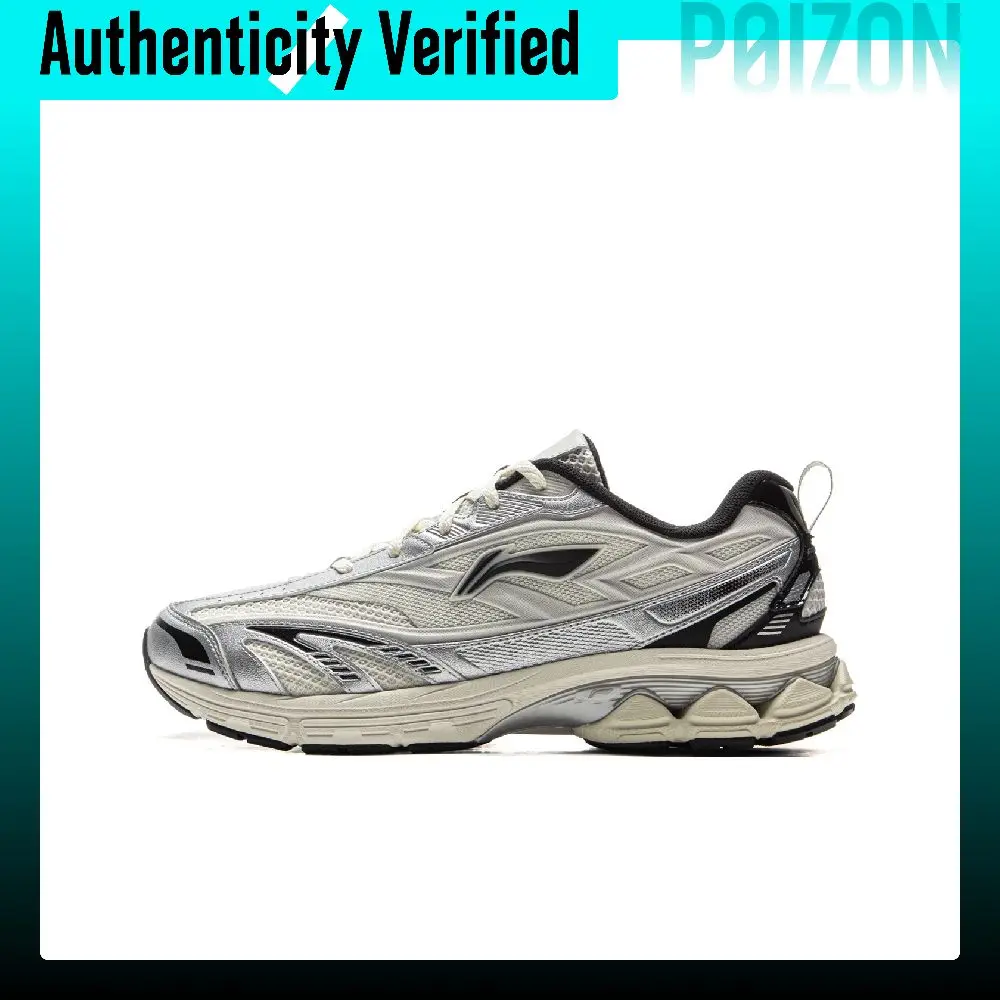 Li Ning Fabric Cushioning Slip Resistant Rebound Breathable Low top TUFFRB Double Layer Cushioning Casual Sprint ARXV001-5