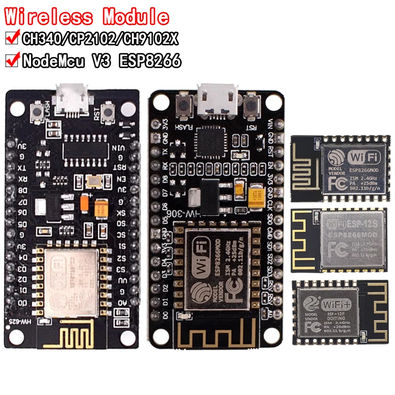 Moduł bezprzewodowy CH340/CP2102/CH9102X NodeMcu V3 V2 Lua WIFI Internet rzeczy płyta rozwojowa oparta na ESP8266 ESP-12E