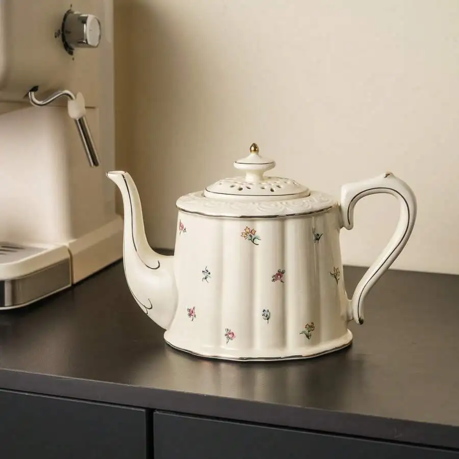 1 Set (Single Cup & Saucer / Single Teapot / 1 Teapot 2 Cup & Saucer Gift Box) Ceramic Coffee Cup & Saucer Household Kitchen Din
