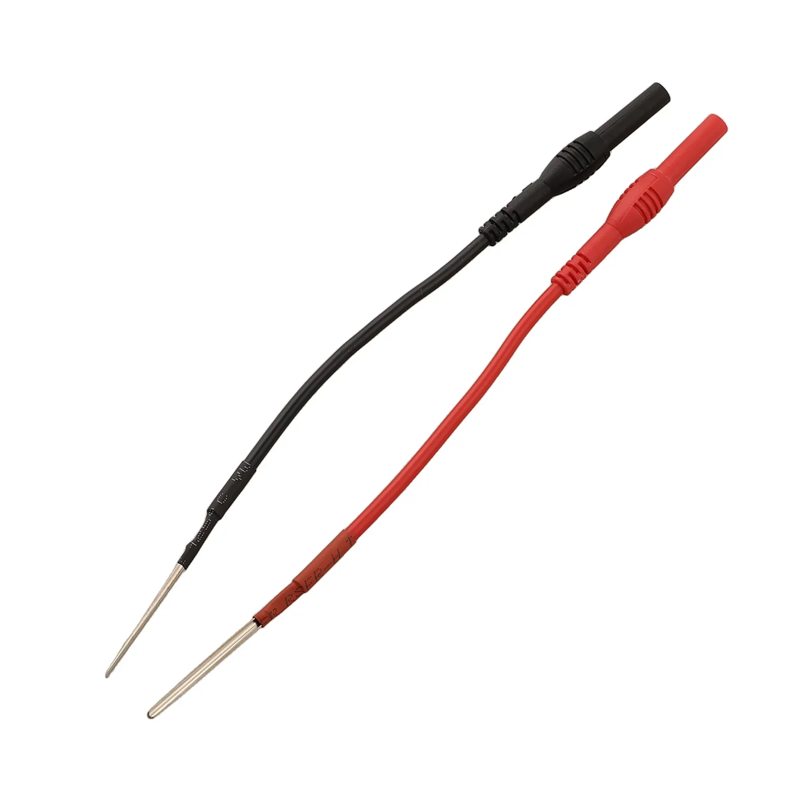2PC Test Leads Featuring Spoon Back Probes and For 4mm Banana Ends for Use in Manufacturing and Technical Environments