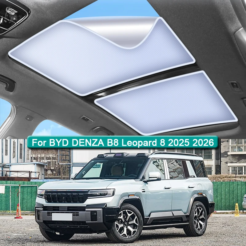 

Car Roof Sunshade For BYD DENZA B8 Leopard 8 2025 2026 Electrostatic Adsorption Sunroof Sunshade Skylight Blind Shading Sticker