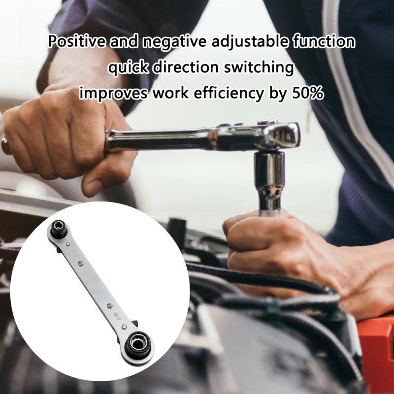 

6 to 19mm Double Head Rusts Resistant Two Direction Ratcheting Wrench for Car