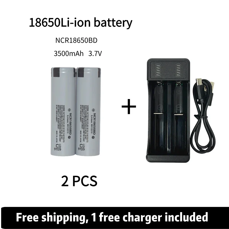 

Free Shipping NRC18650BD charger 3.7v Rechargeable Battery 3500mAh 25A 18650Battery Lithium Ion Power Battery for electric tool