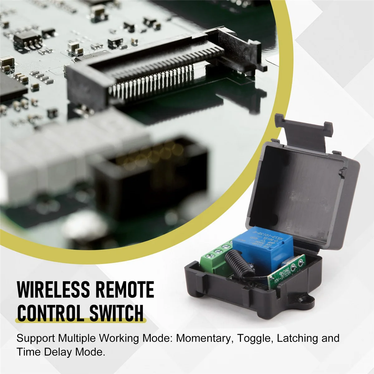 DC 12V 1CH 433 MHz uniwersalny bezprzewodowy pilot zdalnego sterowania przełącznik RF przekaźnik odbiorczy 433 MHz nadajnik moduł przycisku Diy zestaw