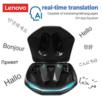 AI Earphones Lenovo GM2 Pro Bluetooth 5.4 Gaming Headset  Wireless Headphone AI Real-time Translation Earbuds DIY APP Translator
