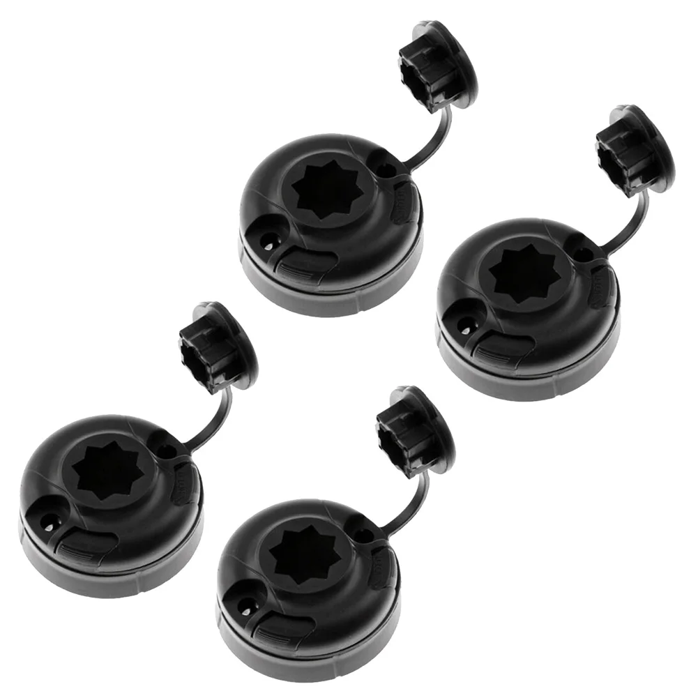 Rod Holder Base Fishing Rod Mount For Offshore Fishing Black Functional Fishing Rod Base ABS Plastic Construction