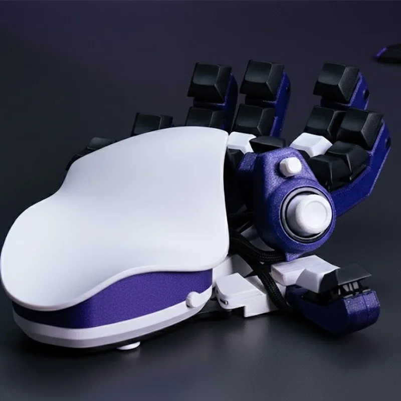 

Left Hand Gaming Keyboard Wired Customized Adjustable One Handed Gaming Keyboard WASD Joystick Ergonomics Mechanical Keyboard