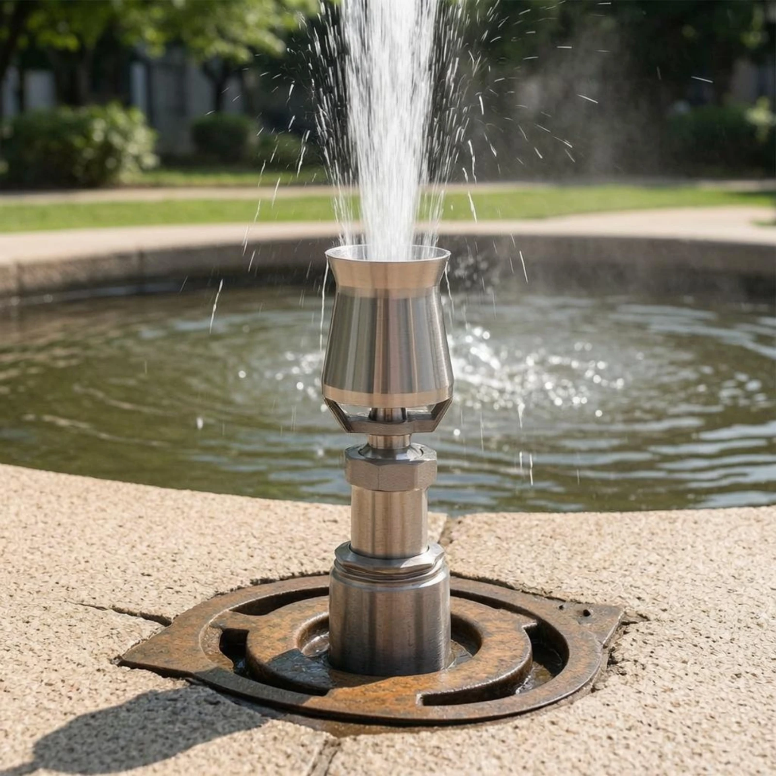 Icespire Sprinkler Nozzle Tapered Flared Ice Tower Spray Nozzle Decorative Sprinkler Compact Garden Hardware Long-Lasting Metal