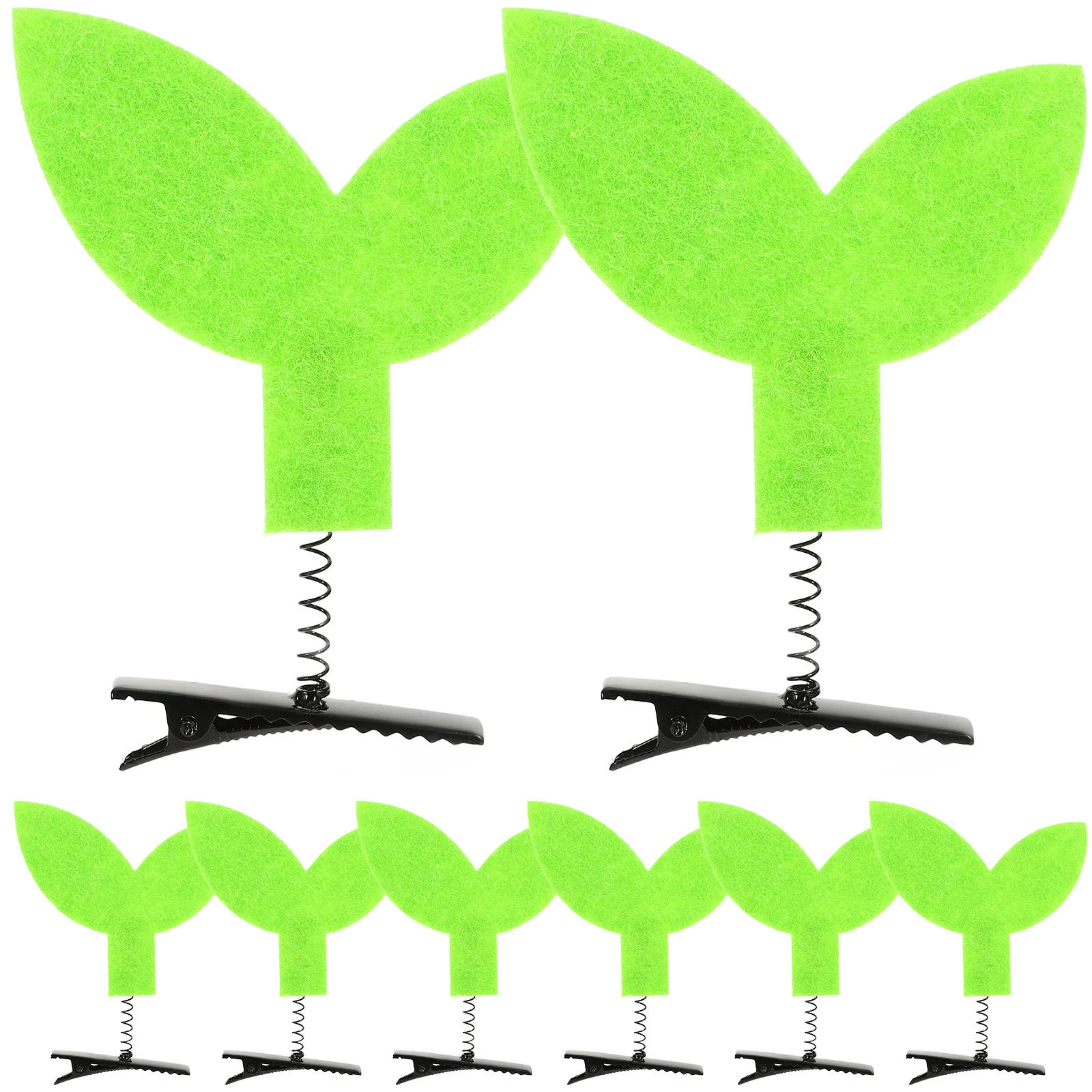 

10Pcs Sprout Hair Clips Cute Mini Plant Barrettes Fun Grass Hair Accessories for Festival School Styling